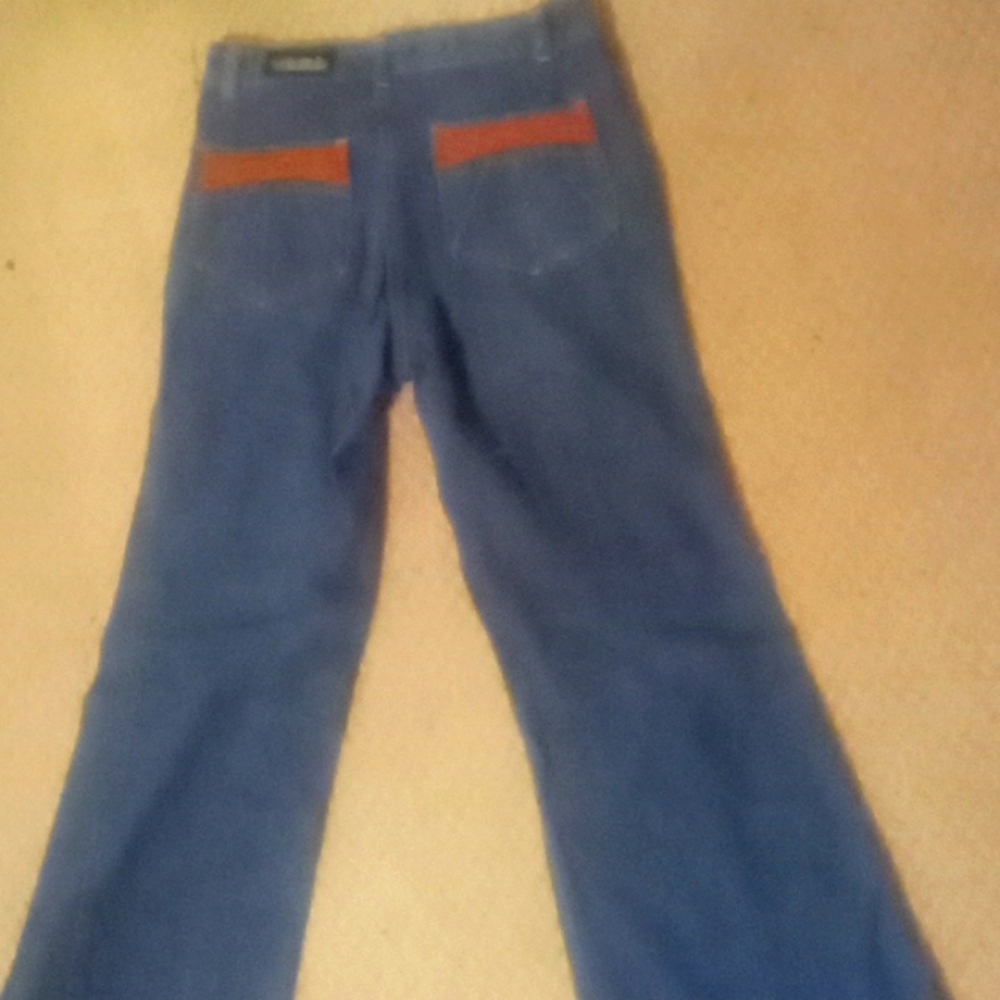 1970's vintage WildOats high waisted bell bottom jeans